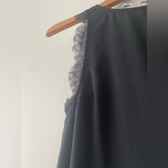 NEW! H&M high low lace black dress 8 Great Condition! Little black summer dress! - Picture 2 of 6